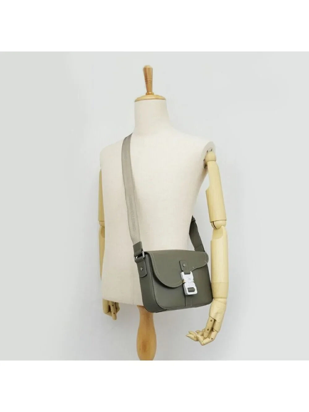 Dior Saddle Messenger Bag with Flap Small Khaki Green